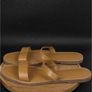Madewell Women's The Boardwalk Double-Strap Slide Sandals Size 8 Brown